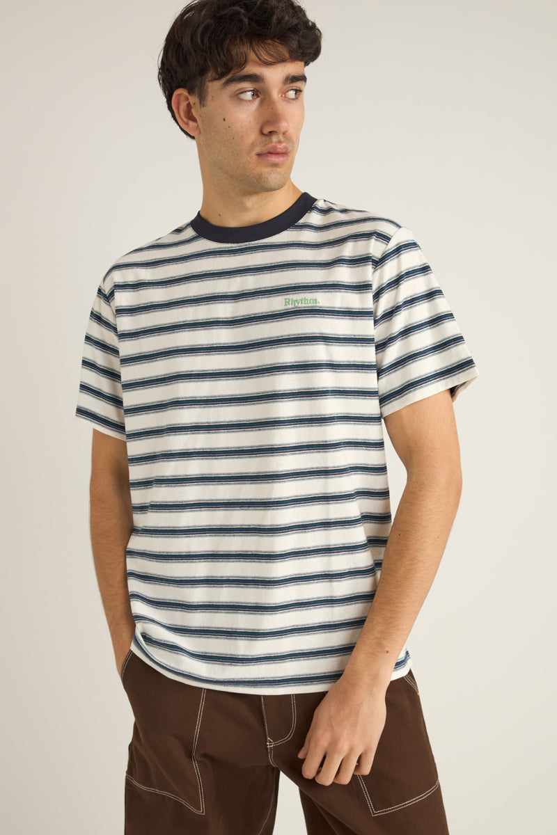 EVERYDAY STRIPE SS T-SHIRT VINTAGE WHITE