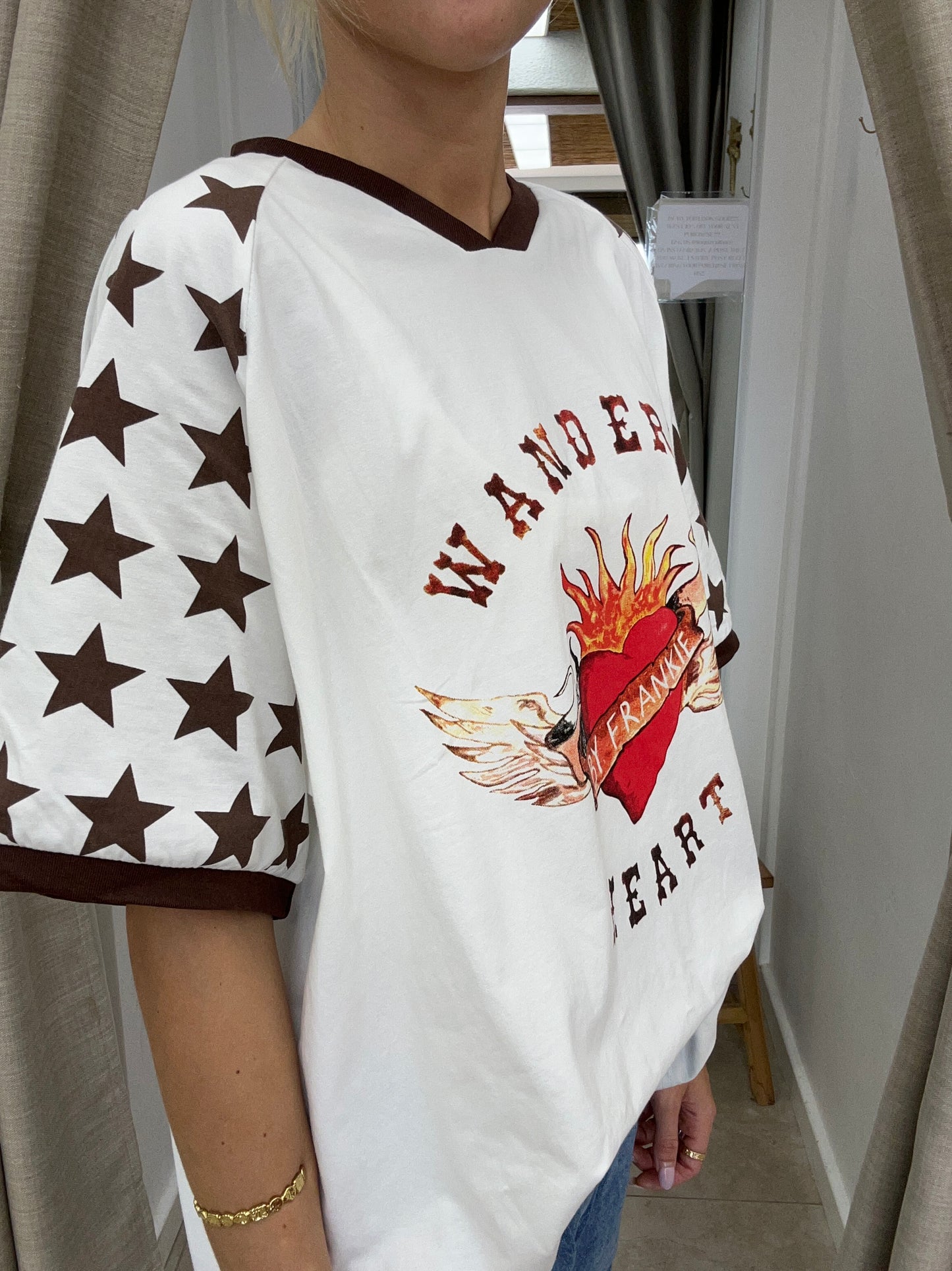 Brown Wandering Heart Tee - By Frankie