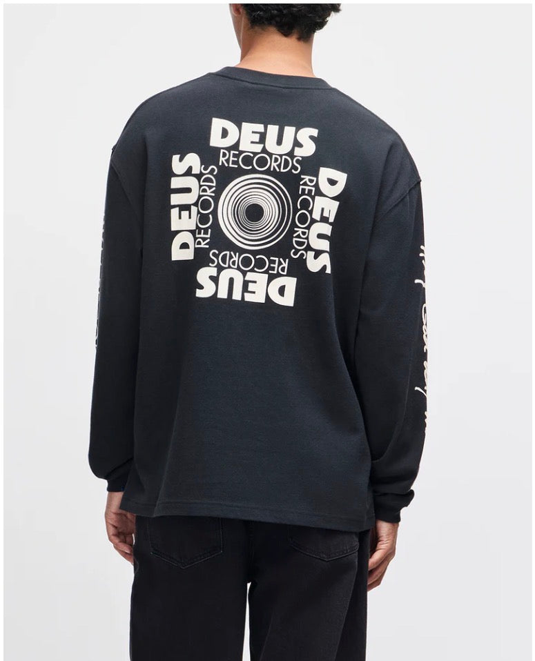 Defacto Ls Tee Black - Deus Ex Machina