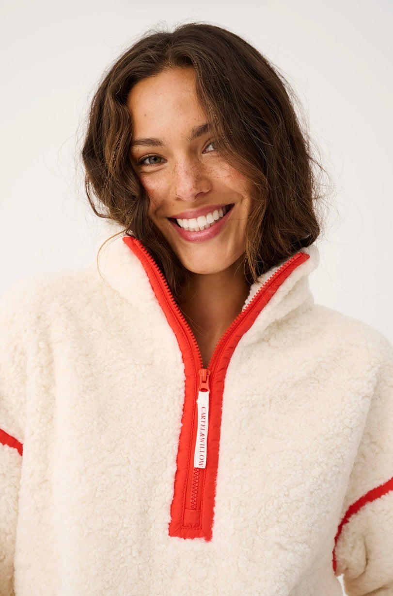 Margot Pullover Cream/Red - Cartel&Willow