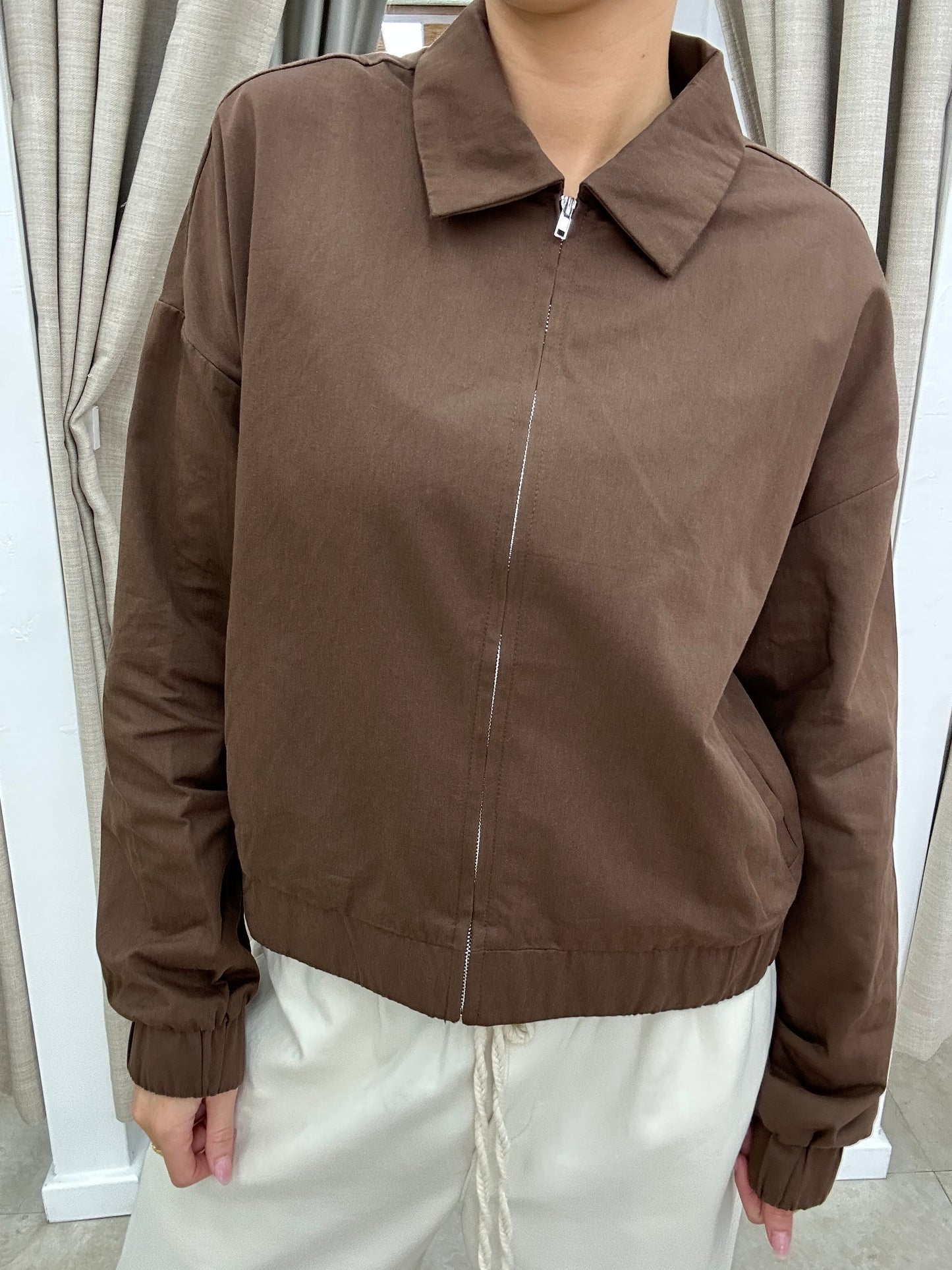 Kendall Choc Bomber Jacket