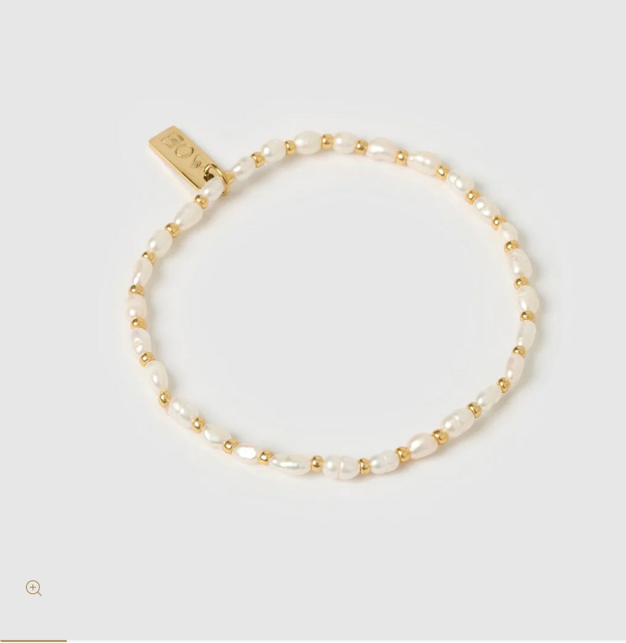 Amber Pearl and Gold bracelet - Arms of eve