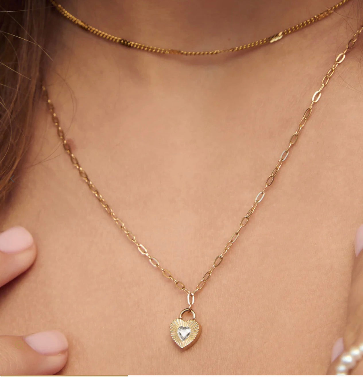 Ruby Heart Necklace - Arms of Eve