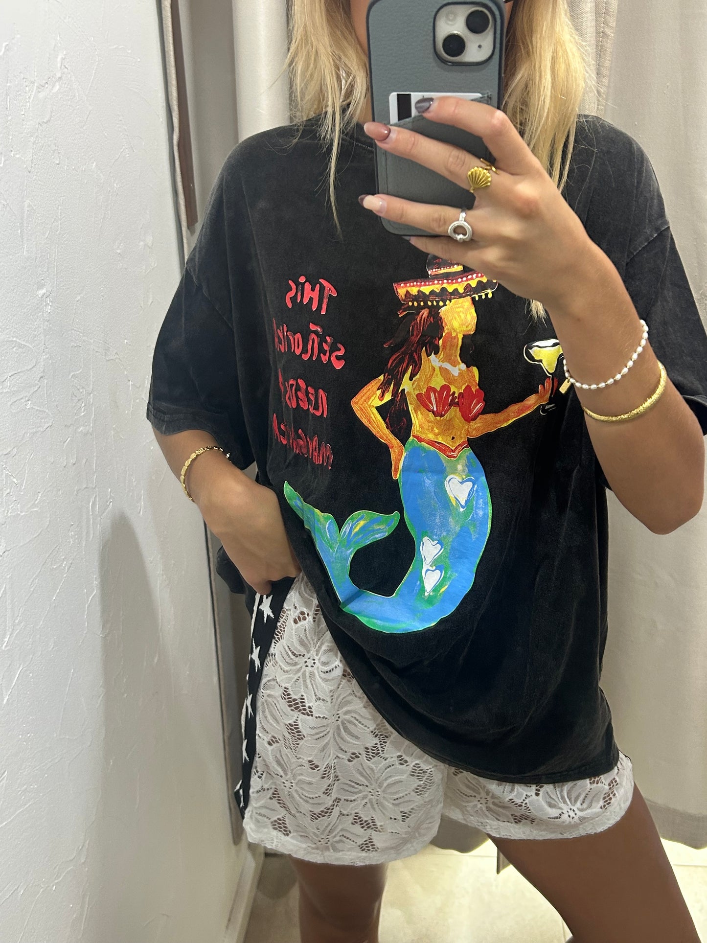 White Lace Star Short - By Frankie