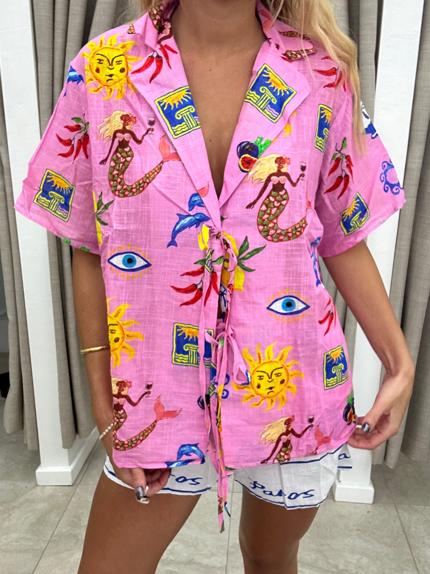 Greek Island Tie Set - Top By Frankie