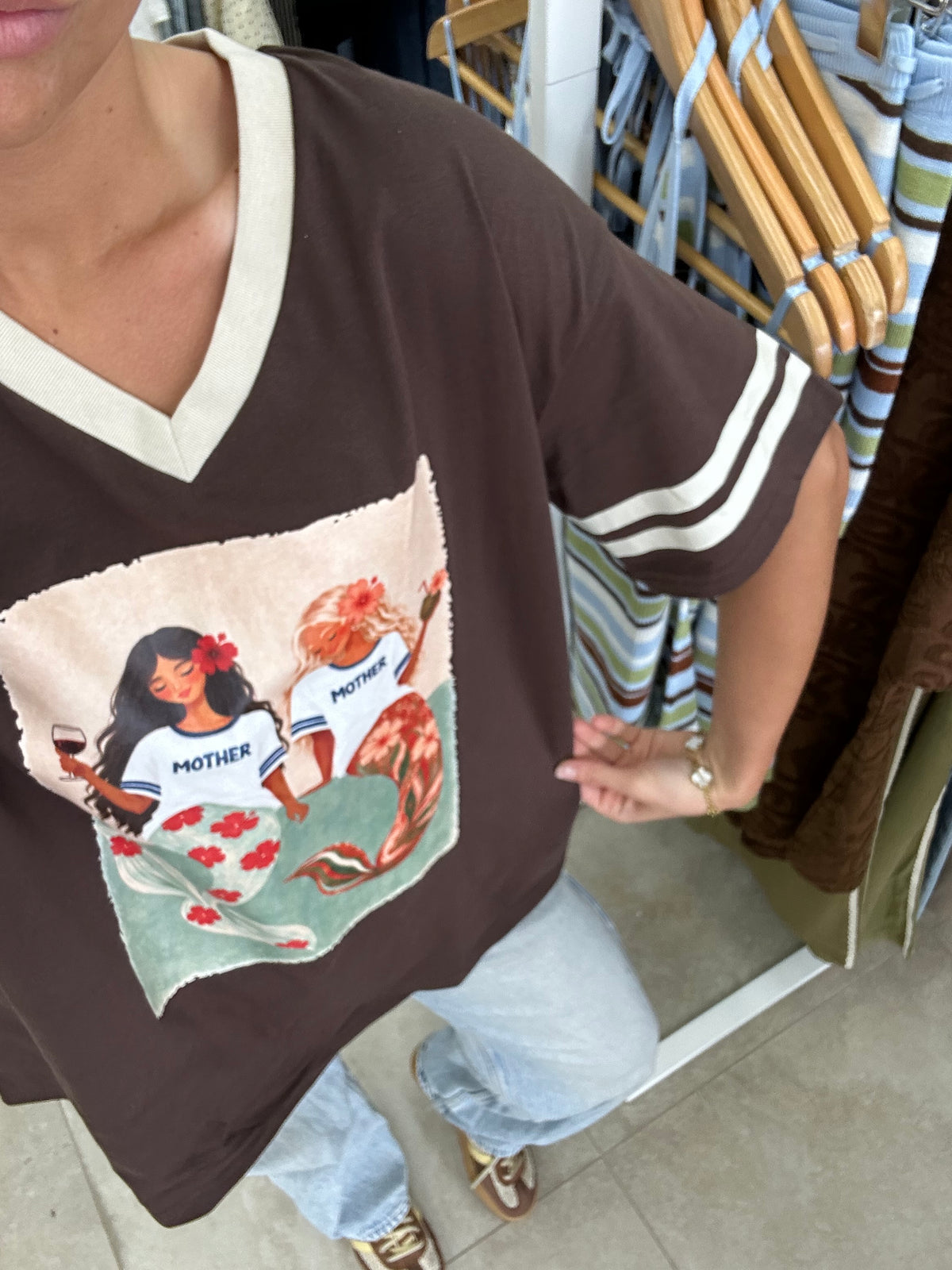 Chocolate Mother Mermaid Tee By Frankie