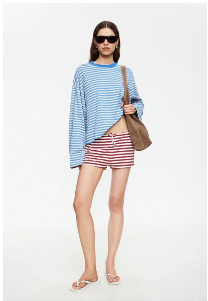 Bloom Long Sleeve Mickey Blue Stripe - Lioness