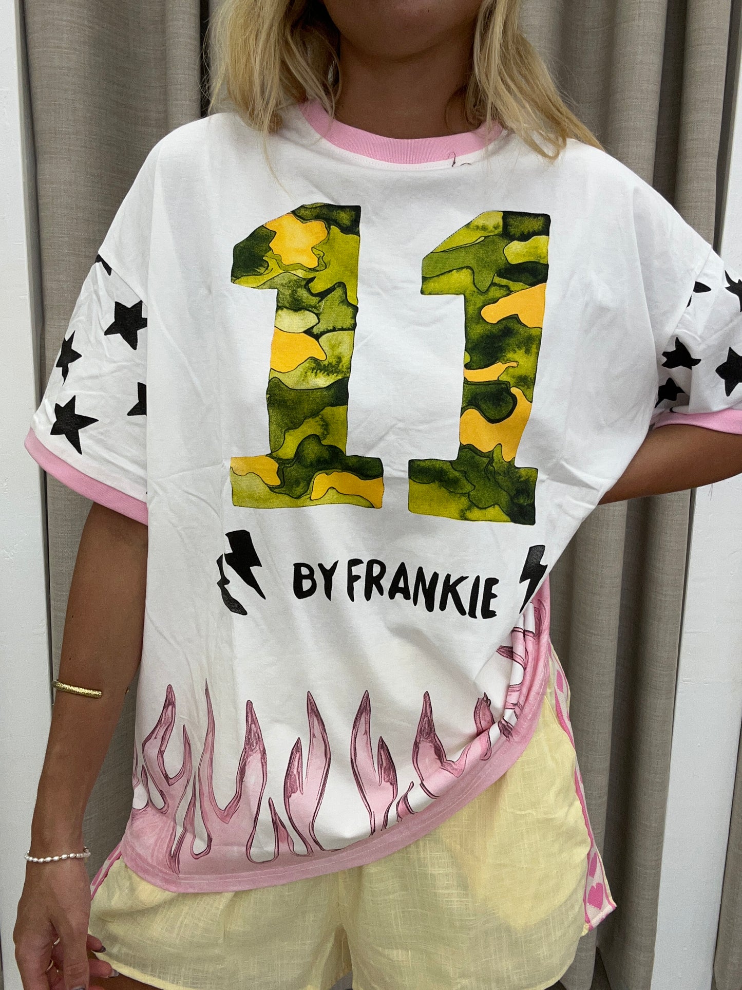 Camo Flames 11 Tee Cotton - By Frankie