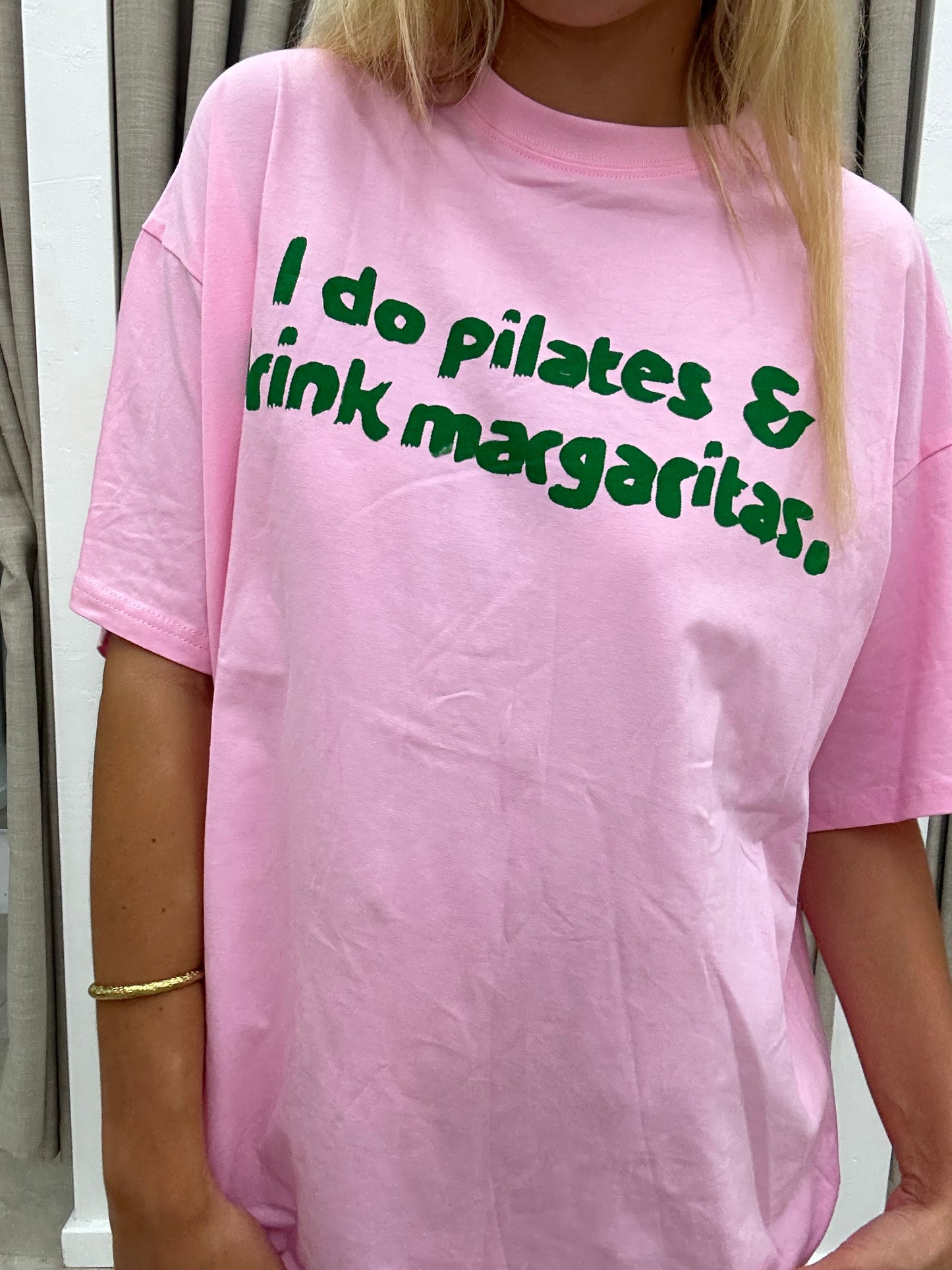 Pink Pilates and Margheritas T-Shirt Cotton - By Frankie
