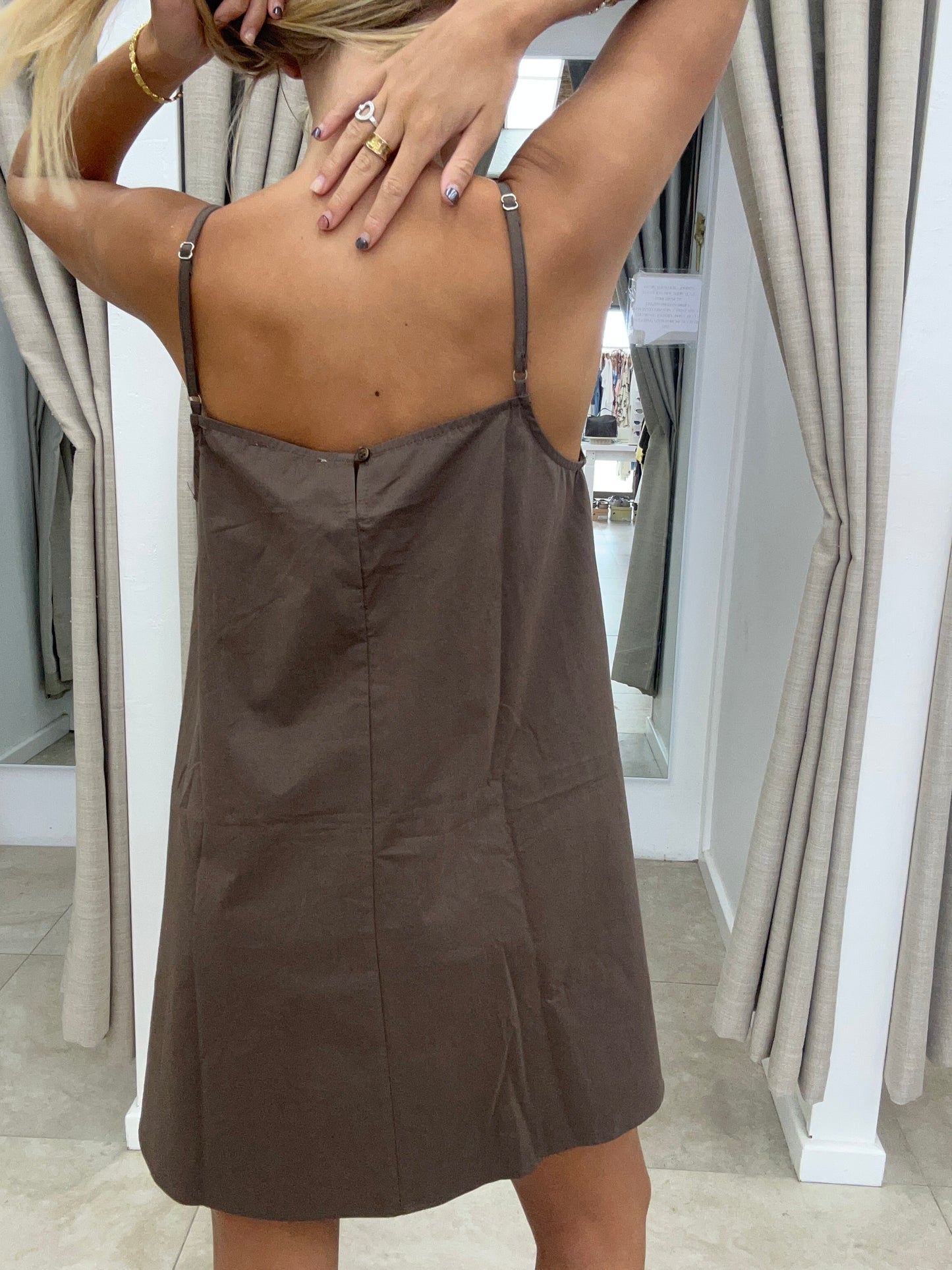 Du soleil tri choc mini dress