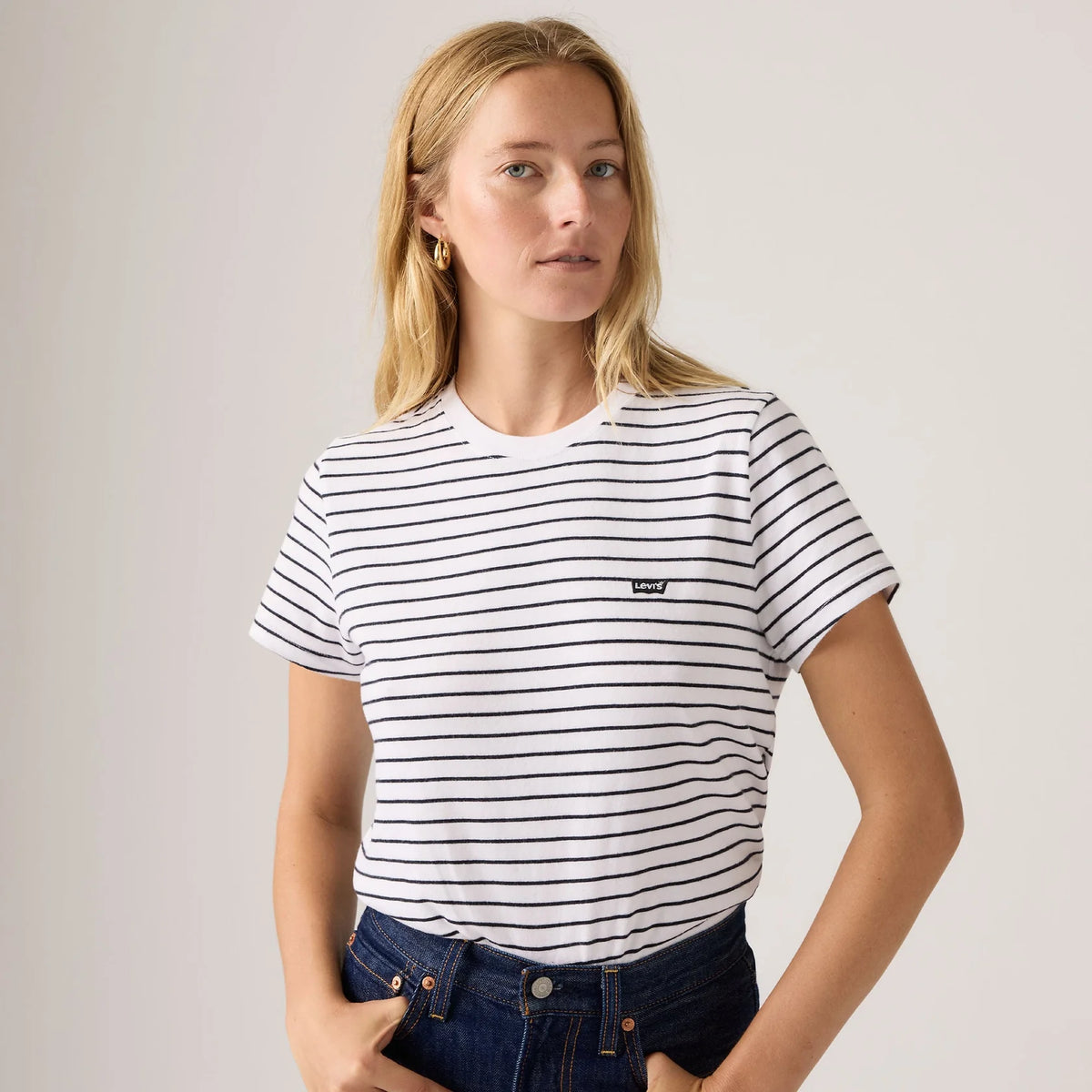 Levi's Women's Favourite Cotton Stripe Tee