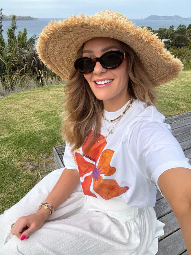 Maku the Label Le Fleur white tee