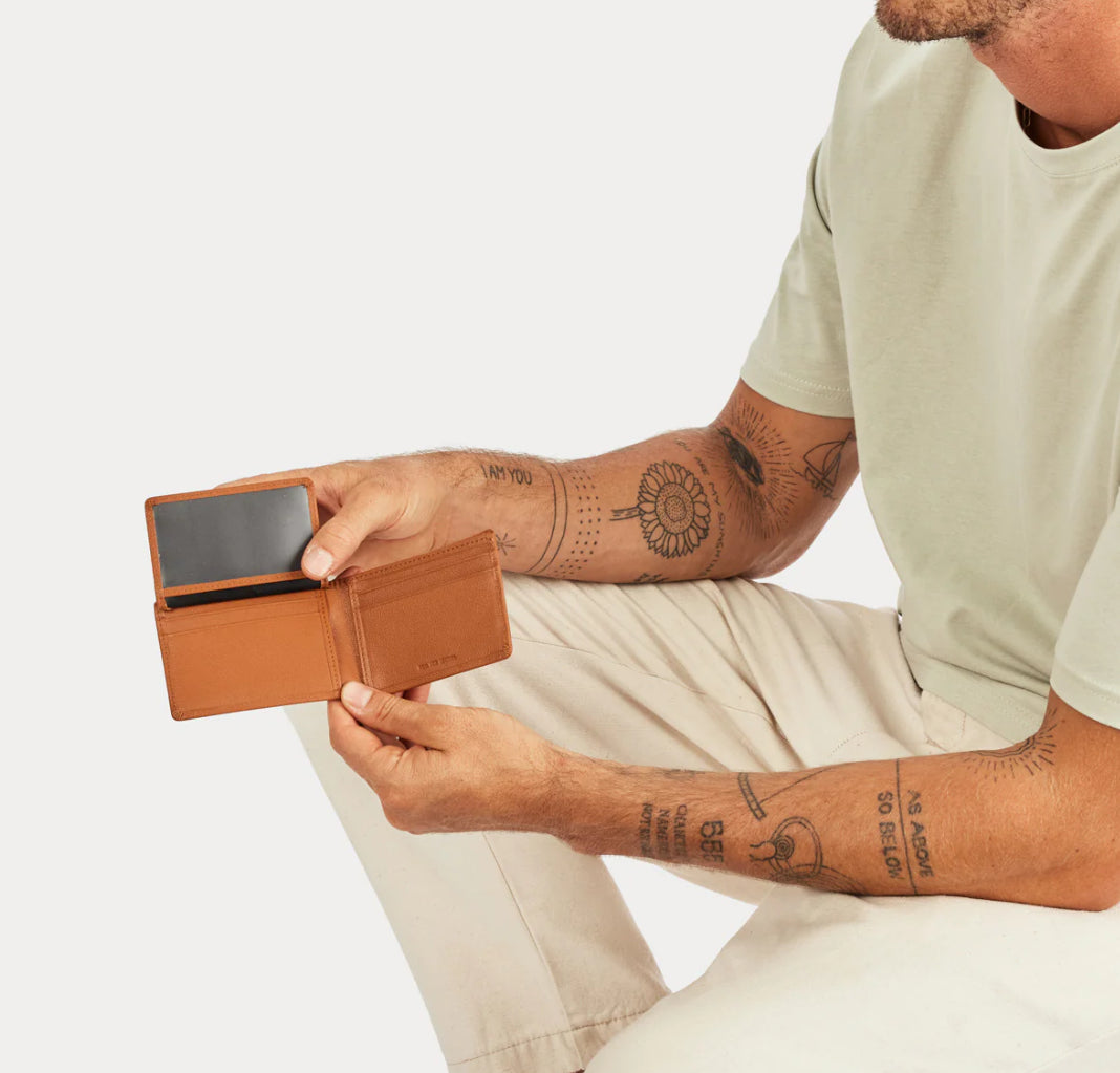 Status Anxiety Jonah Wallet Camel