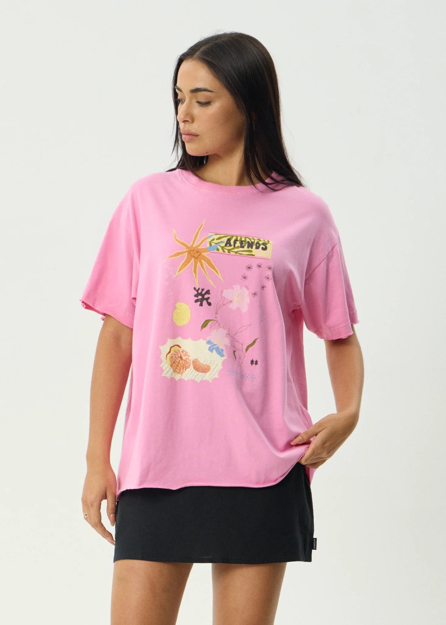 Amalfi - Oversized Tee - Pink