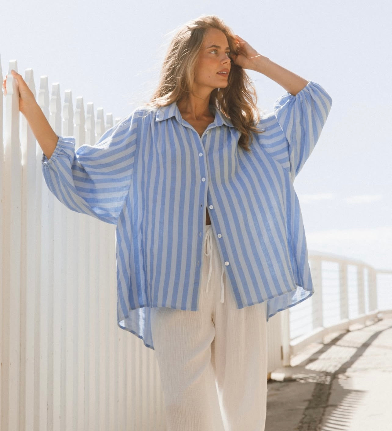 Light & Dark Blue Stripe Shirt