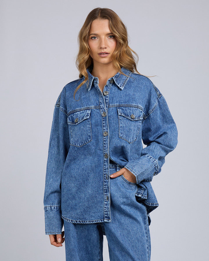 ASTER SHIRT mid blue