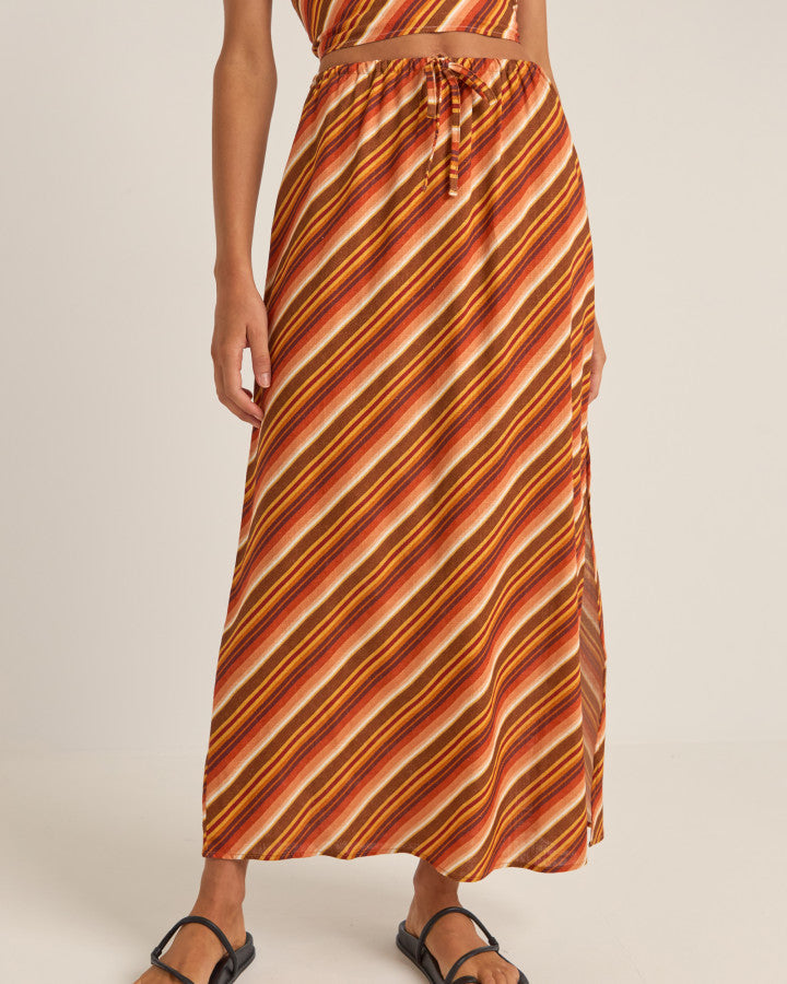 CHICA STRIPE MAXI SKIRT