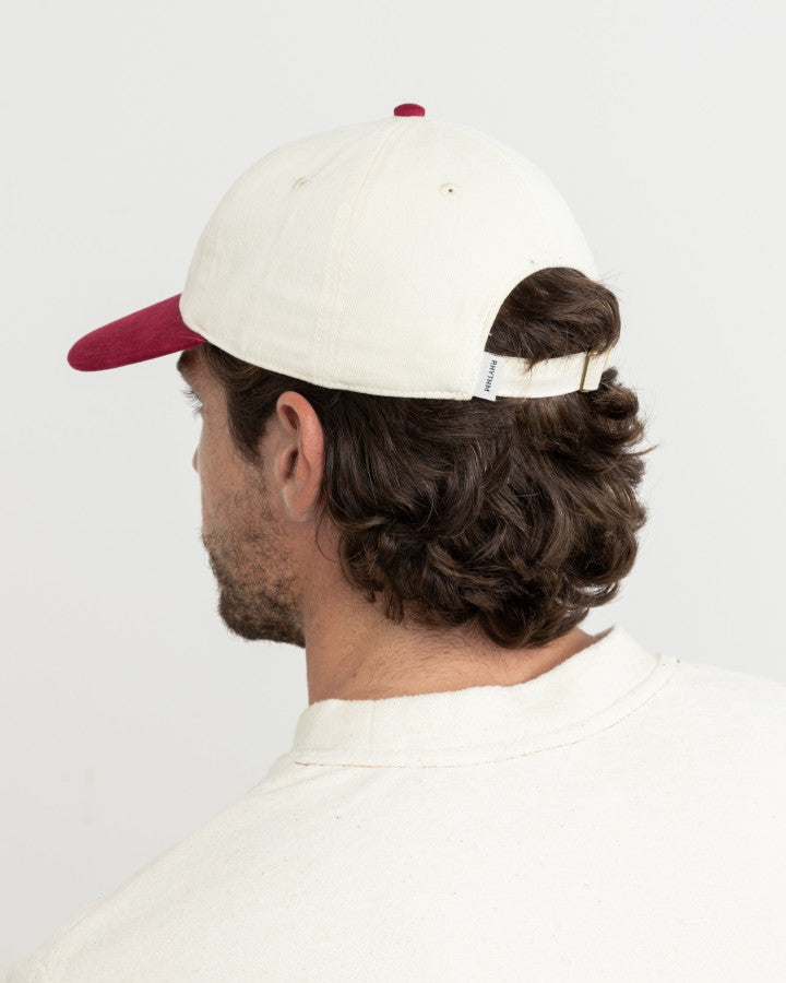 ESSENTIAL BRUSHED TWILL CAP merlot