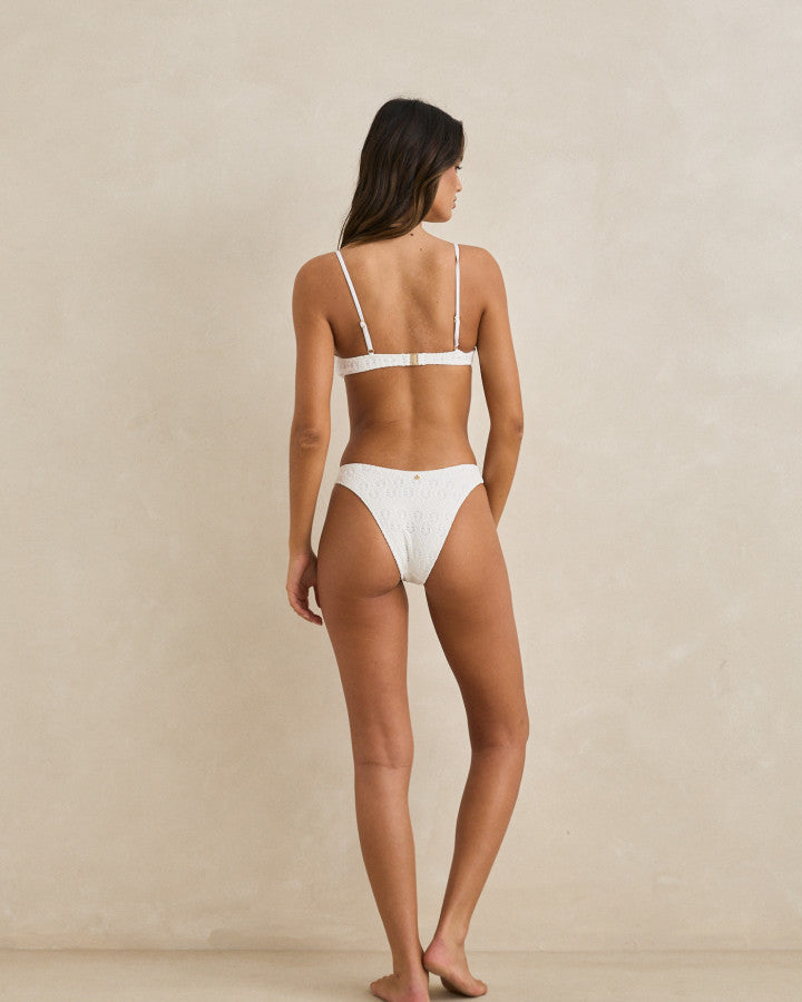 GIGI TIE SIDE HI CUT PANT white