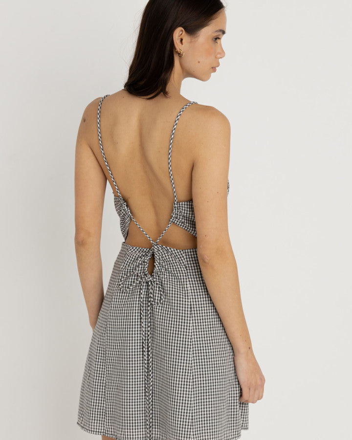 GINGHAM MINI DRESS