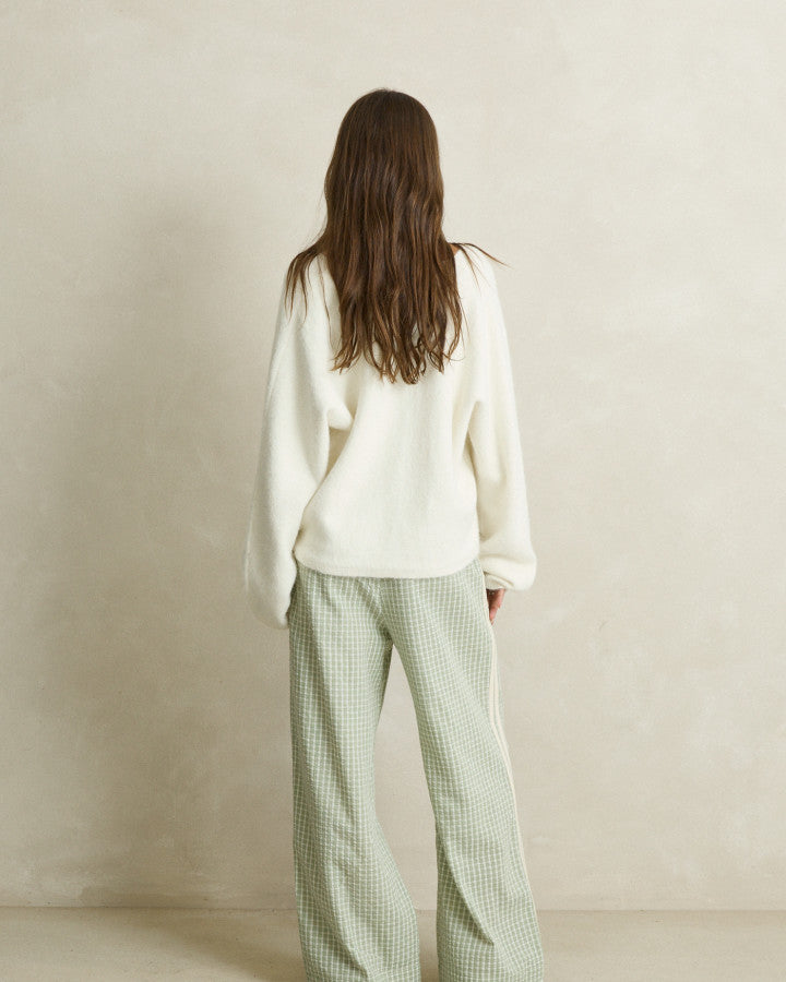 KIRRI CHECK PANT forest green