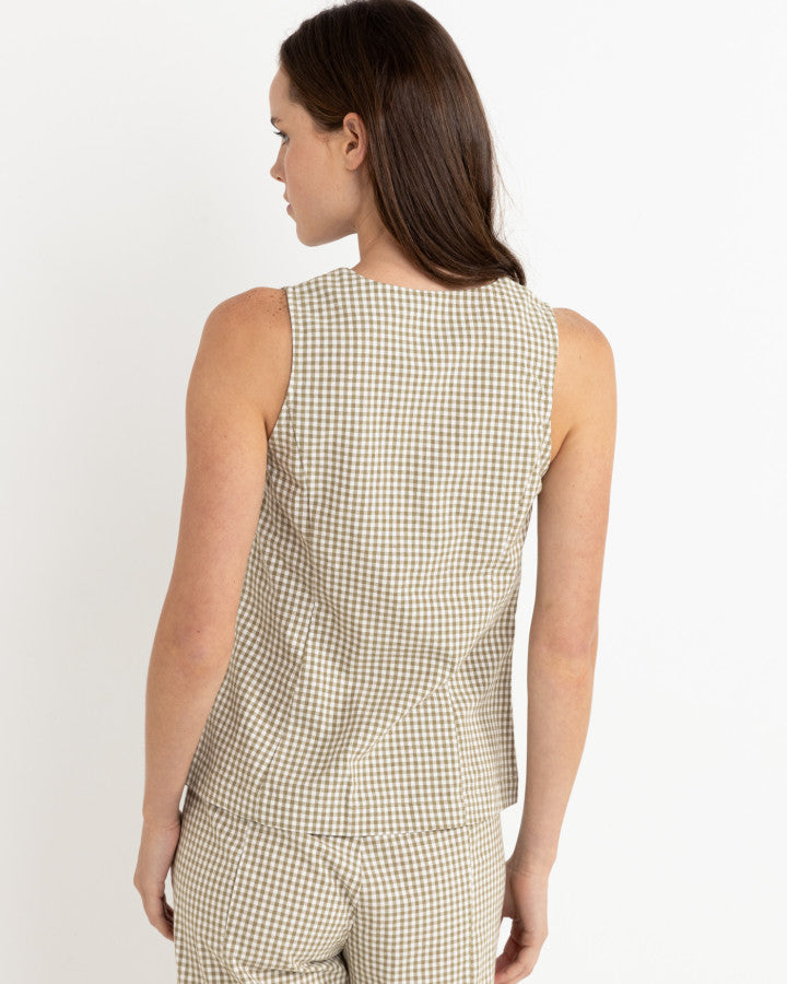 LOLA WRAP FRONT VEST OLIVE