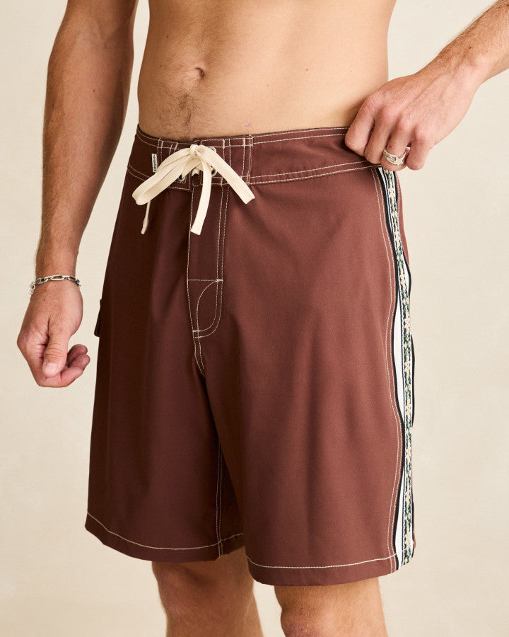 PANEL STRIPE TRUNK chocolate