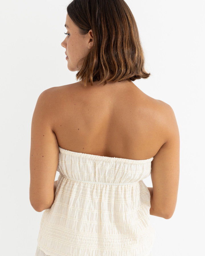 SANDY COVE STRAPLESS TOP natural
