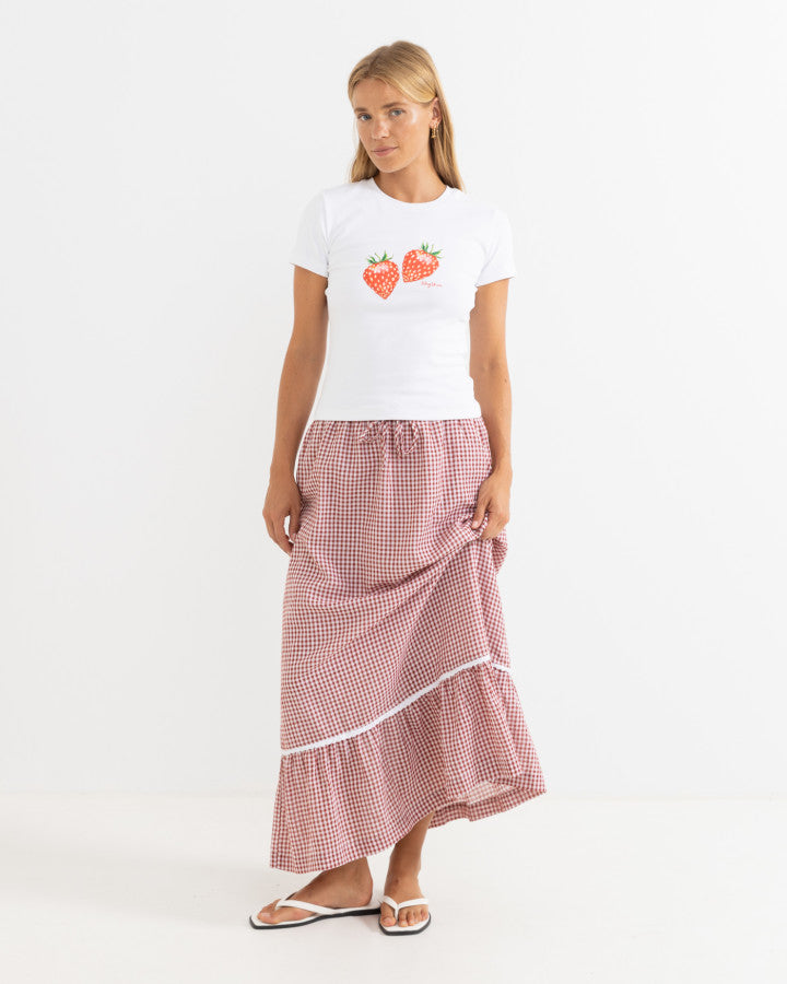 STRAWBERRY EVERYDAY TEE white