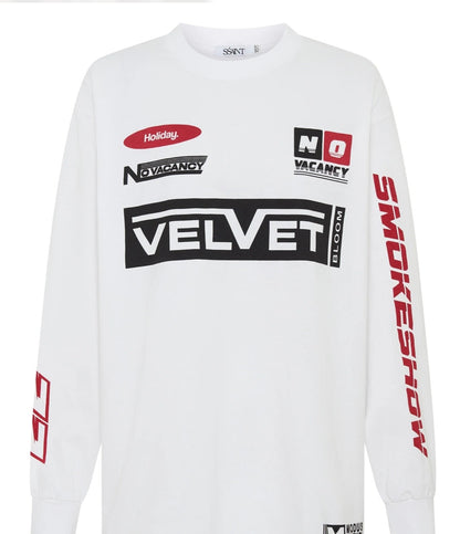 Signature Moto Tee White - SSAINT