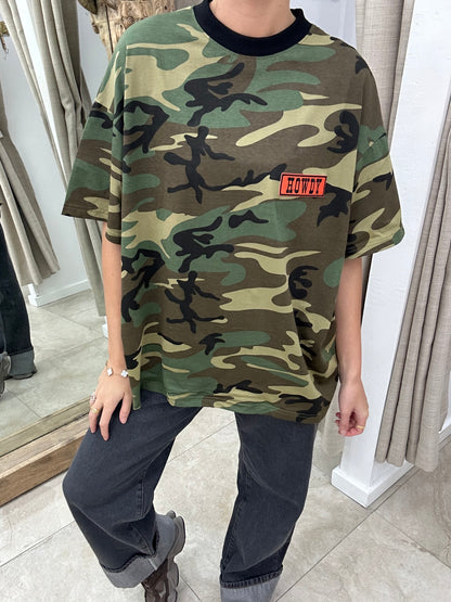 Camo Howdy Oversize Tee - By Frankie