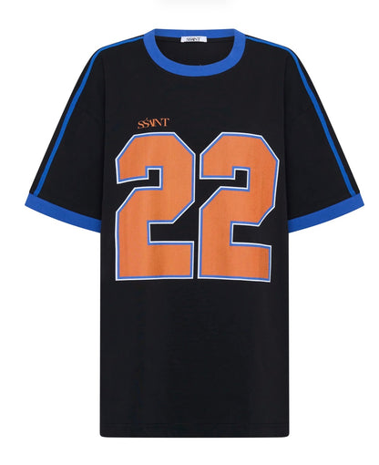 22 Tee Black Acid Wash Tee - SSAINT OS