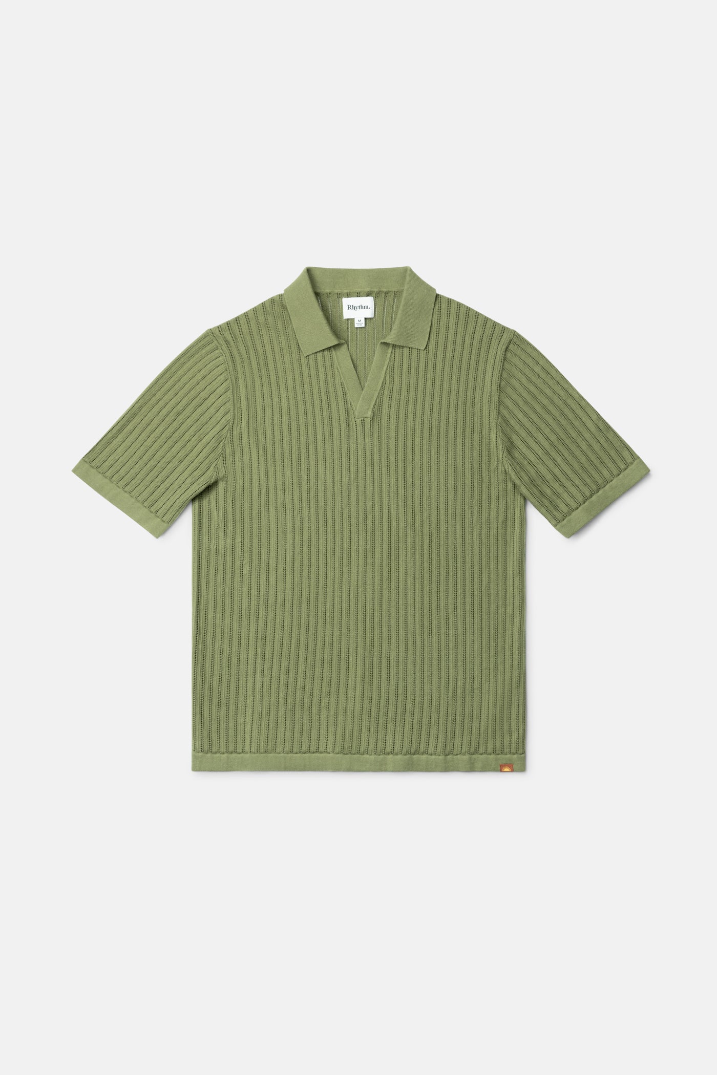 RELAXED KNIT SS POLO SAGE