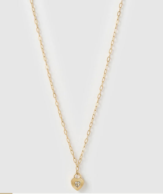 Ruby Heart Necklace - Arms of Eve