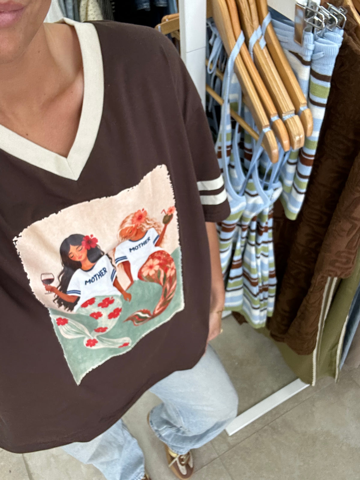 Chocolate Mother Mermaid Tee By Frankie