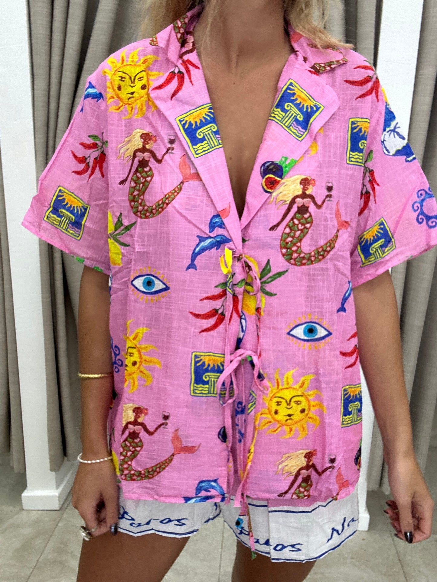 Greek Island Tie Set - Top By Frankie