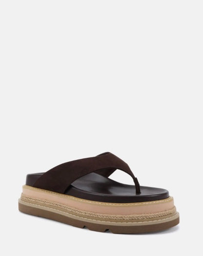 Spoil Espresso Suede Platform - Novo