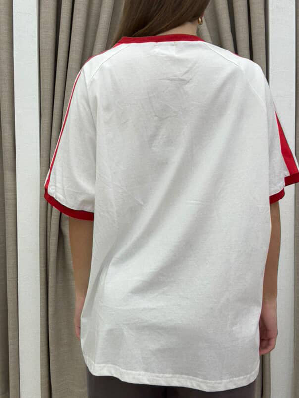 LONG LIVE COWGIRLS RED AND WHITE TEE By Frankie