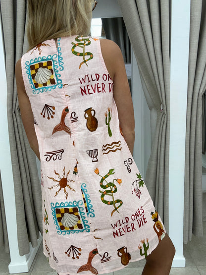 Wild Ones Mini Dress Cotton - By Frankie