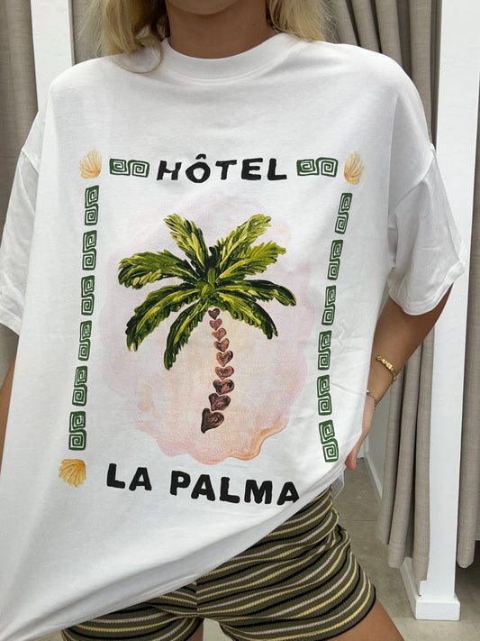 White La Palma Tee - By Frankie Cotton