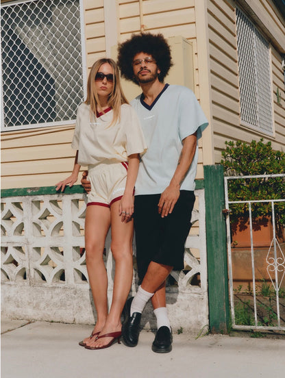 Reflective V-Neck Tee Mint - SSAINT