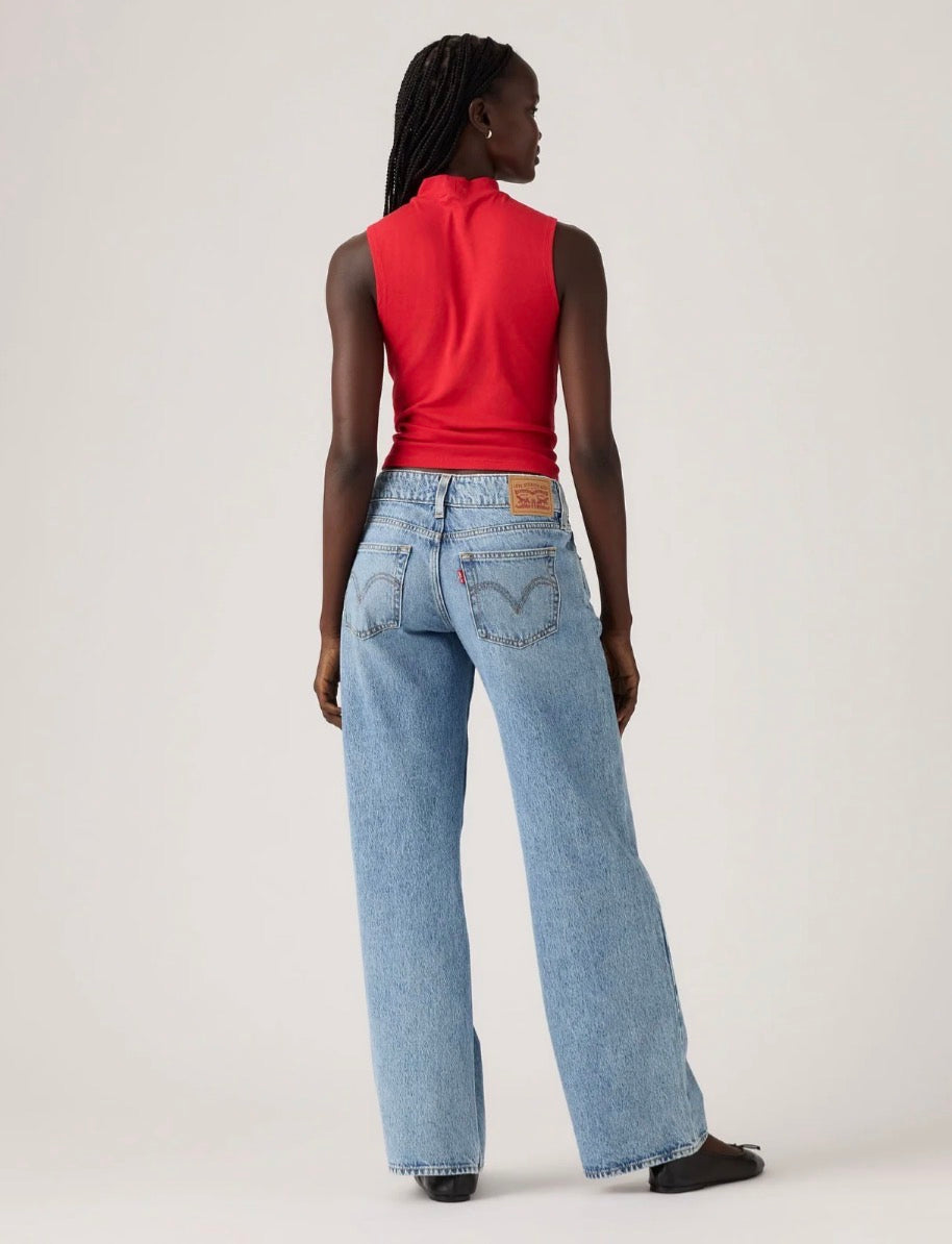 Levi's Women's Superlow Loose Jean - Abraided Art