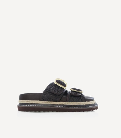 Anora Chocolate Platform Sandal - Billini