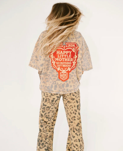 Sorry Mom Tee - Leopard Happy Little Mother
