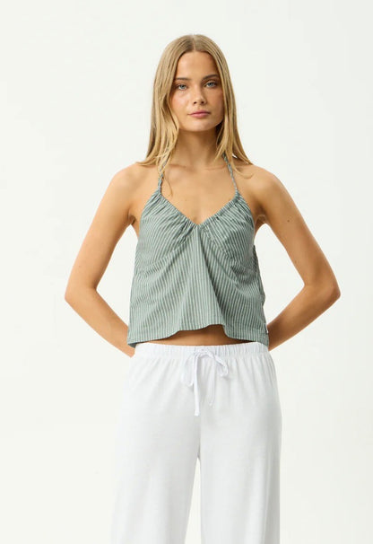 Pinned - Halter Top - Sycamore Stripe
