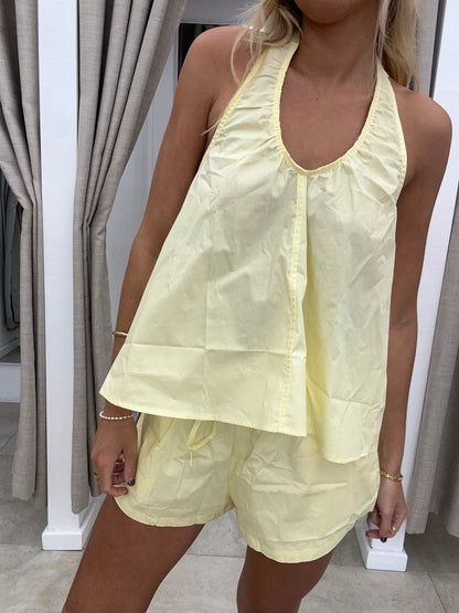 Lemon Viral Set - Halter Top Du Soleil