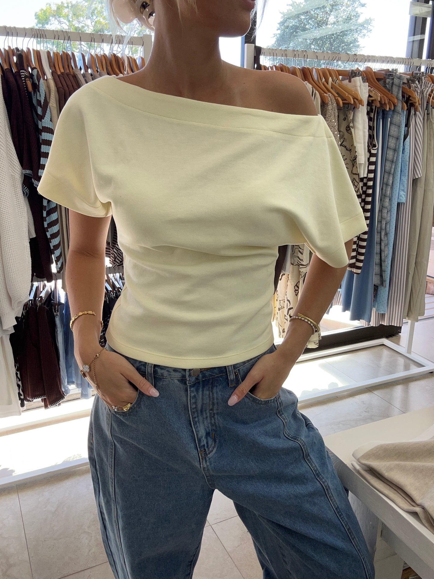 Butter Off Shoulder Top