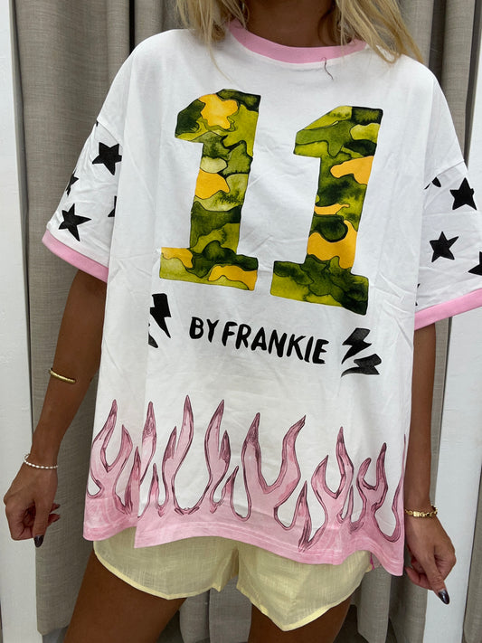 Camo Flames 11 Tee Cotton - By Frankie