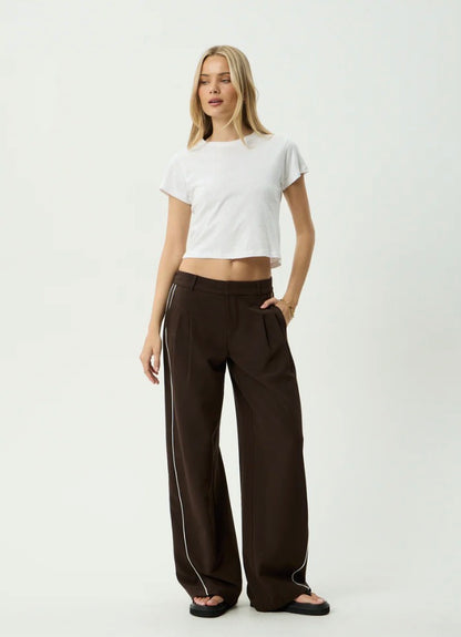 Dita - Low Rise Trouser - Coffee