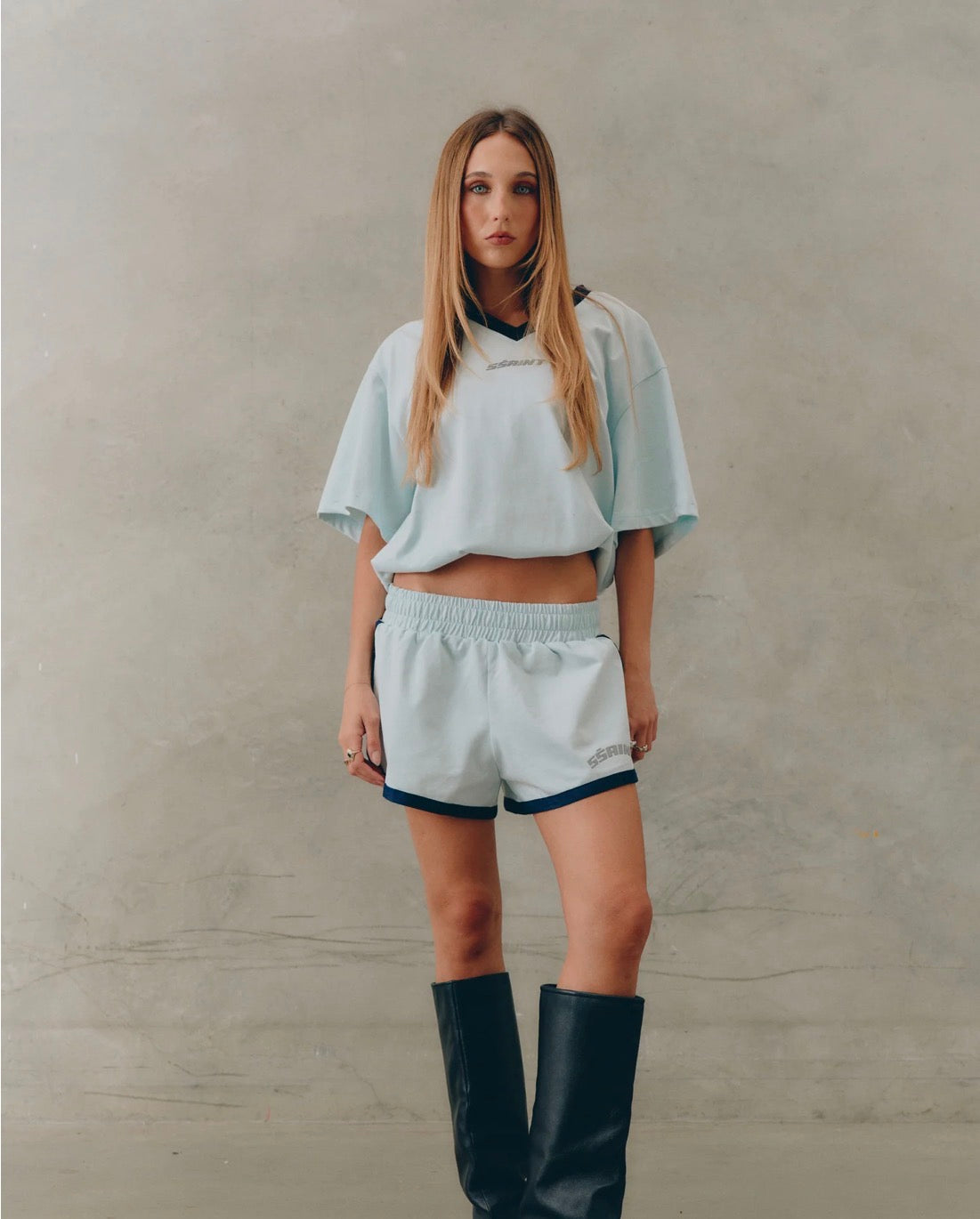 Reflective V Shorts Mint - SSAINT